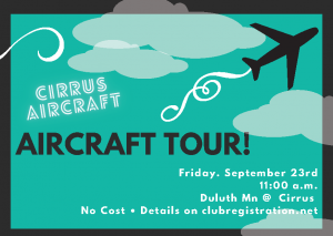 Cirrus Aircraft Tour - Postponed to 2022! @ Cirrus Aircraft